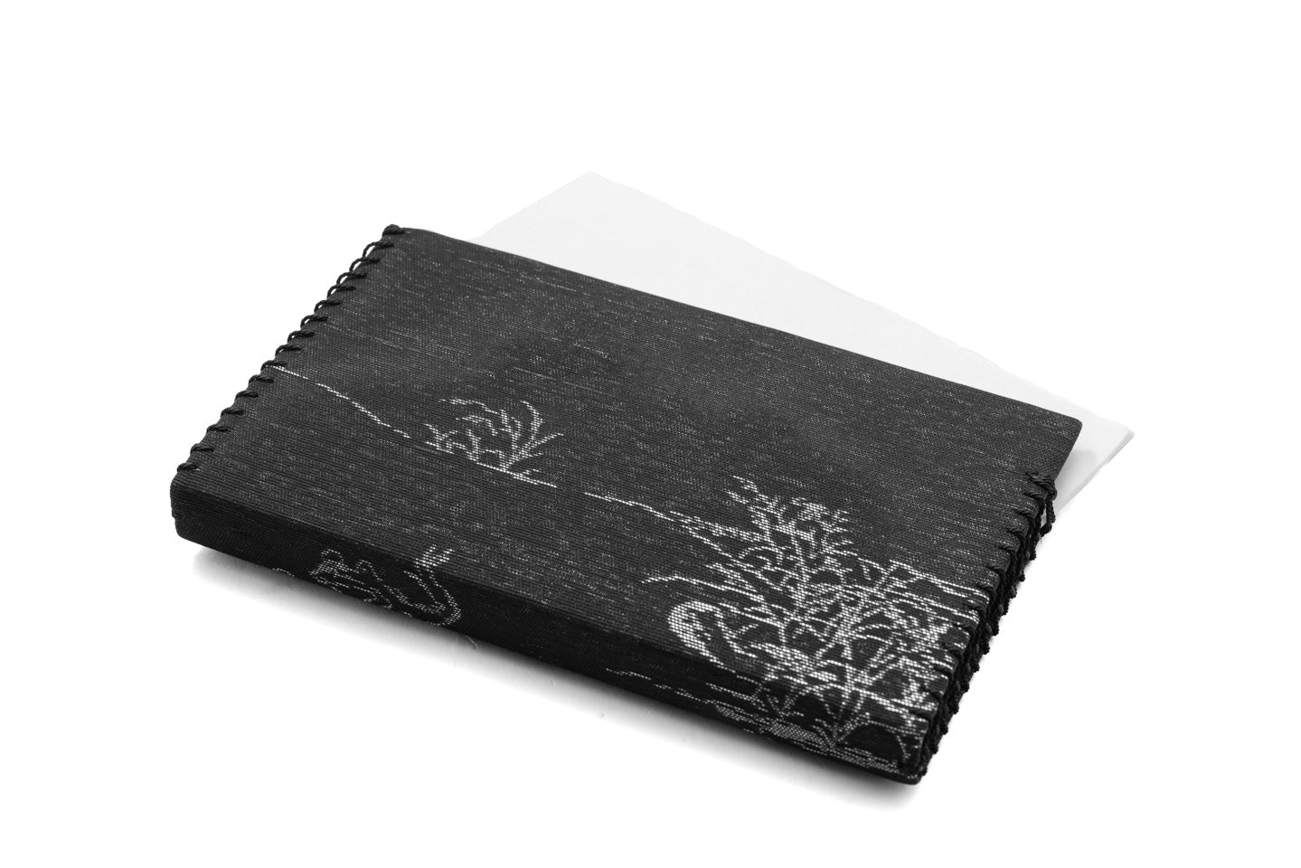 懐紙ばさみ 鳥獣戯画 総紗縫の帯地使用 京都西陣となみ織物 仙福屋宗介