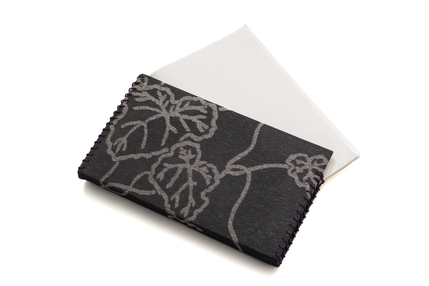 懐紙ばさみ 瓢箪唐草 総紗縫の帯地使用 京都西陣となみ織物 仙福屋宗介