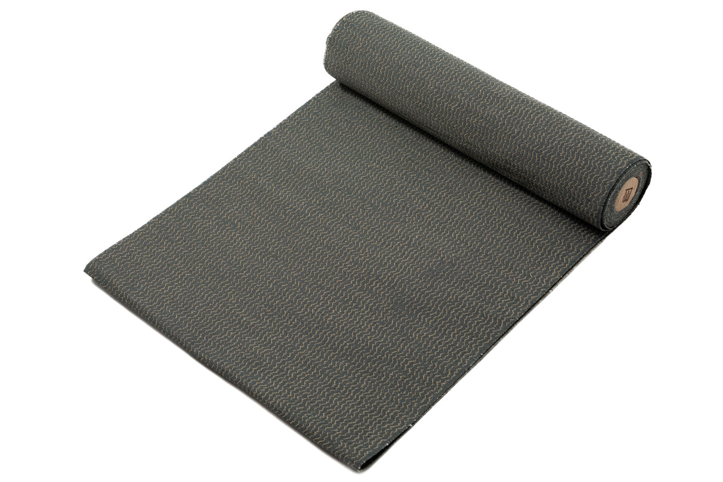 名古屋帯 縮緬縞 オールシーズン 緑系 カジュアル 京都西陣 となみ帯