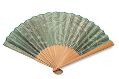 【総紗縫の扇子】ペルシャ唐草柄