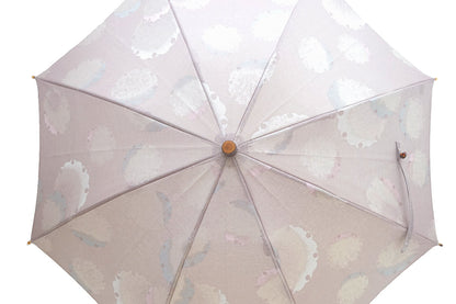 【総紗縫の日傘】作楽雪輪/はとば色