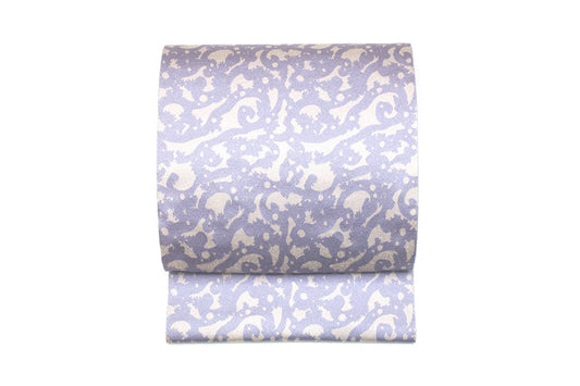 Online限定【神坂雪佳の世界/八寸名古屋帯】海路ペイズリー/二重織(甕覗色)